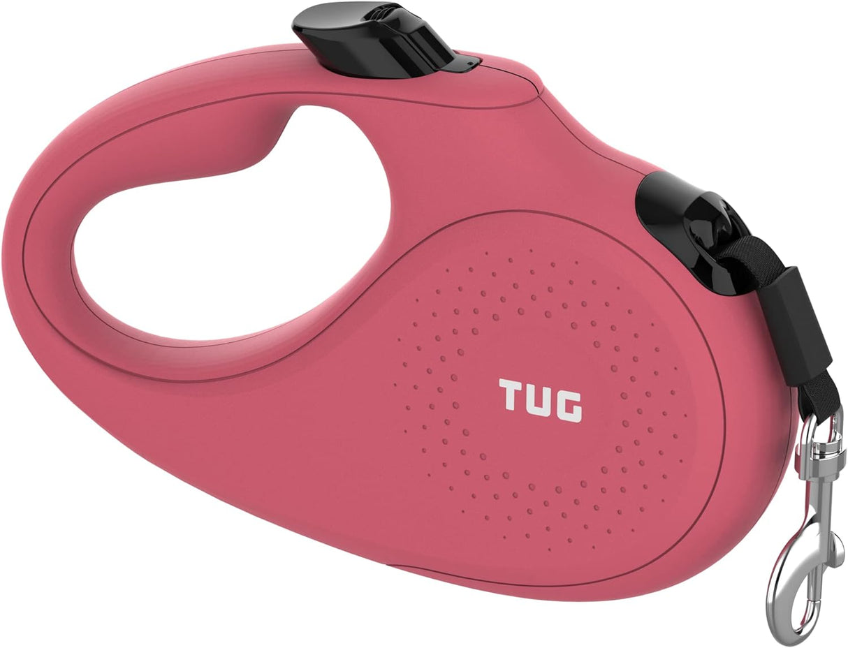 Correa retráctil monocromática para perro, Rosa TUG