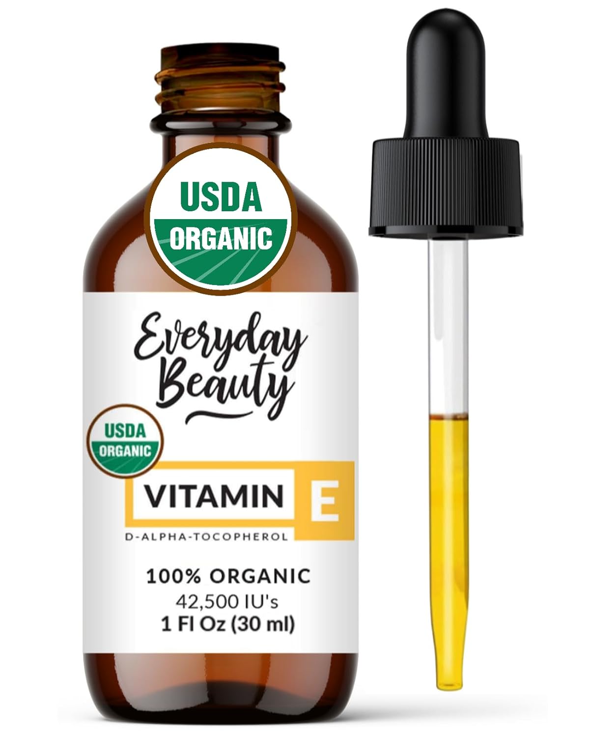 Aceite de Vitamina E Orgánico Puro  Reduce Arrugas y Manchas