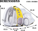 Mochila Expandible para Gato, Marca Astronauta, Doble Extensión