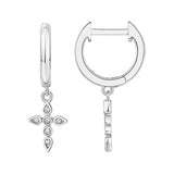 Aretes colgantes de plata chapados en oro para mujer
