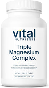 Magnesio Triple Vital Nutrients | Vegano, 250mg | 90 Cápsulas
