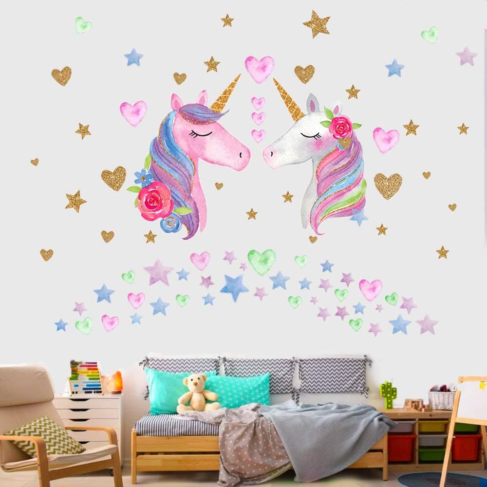 Adhesivo Pared Unicornio Grande, Decoración para Niñas