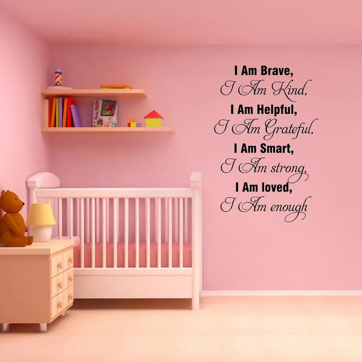 Vinilos Decorativos I Am Brave - Frases Positivas para Hogar