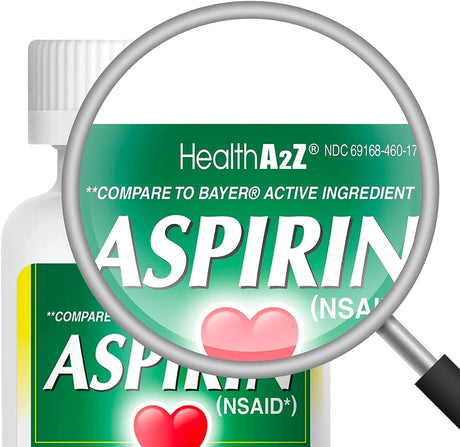 Aspirina 81 mg HealthA2Z® Coated 300 cápsulas