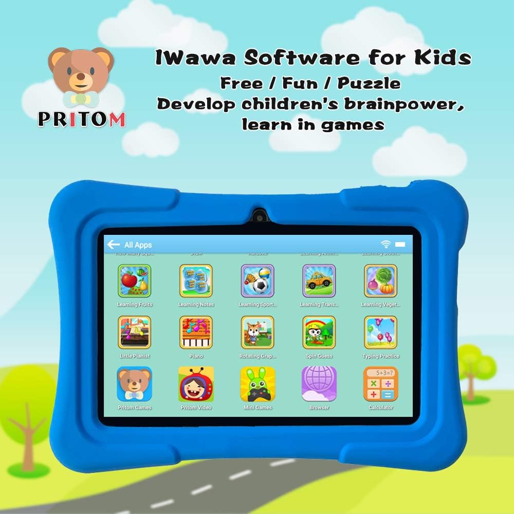 Tablet para Niños 7", Android, WiFi, Bluetooth, Control Parental