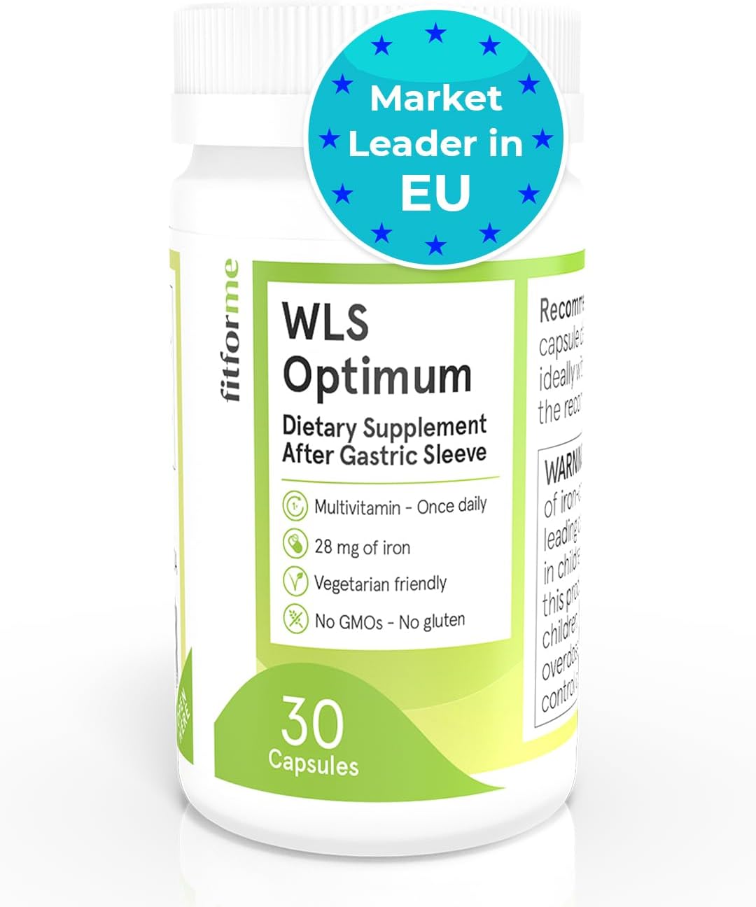 Multivitaminas Bariátricas FitForMe con Hierro - 30 Cápsulas