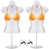 Maniquí Torso Femenino Geetery con Soporte y Gancho S-M