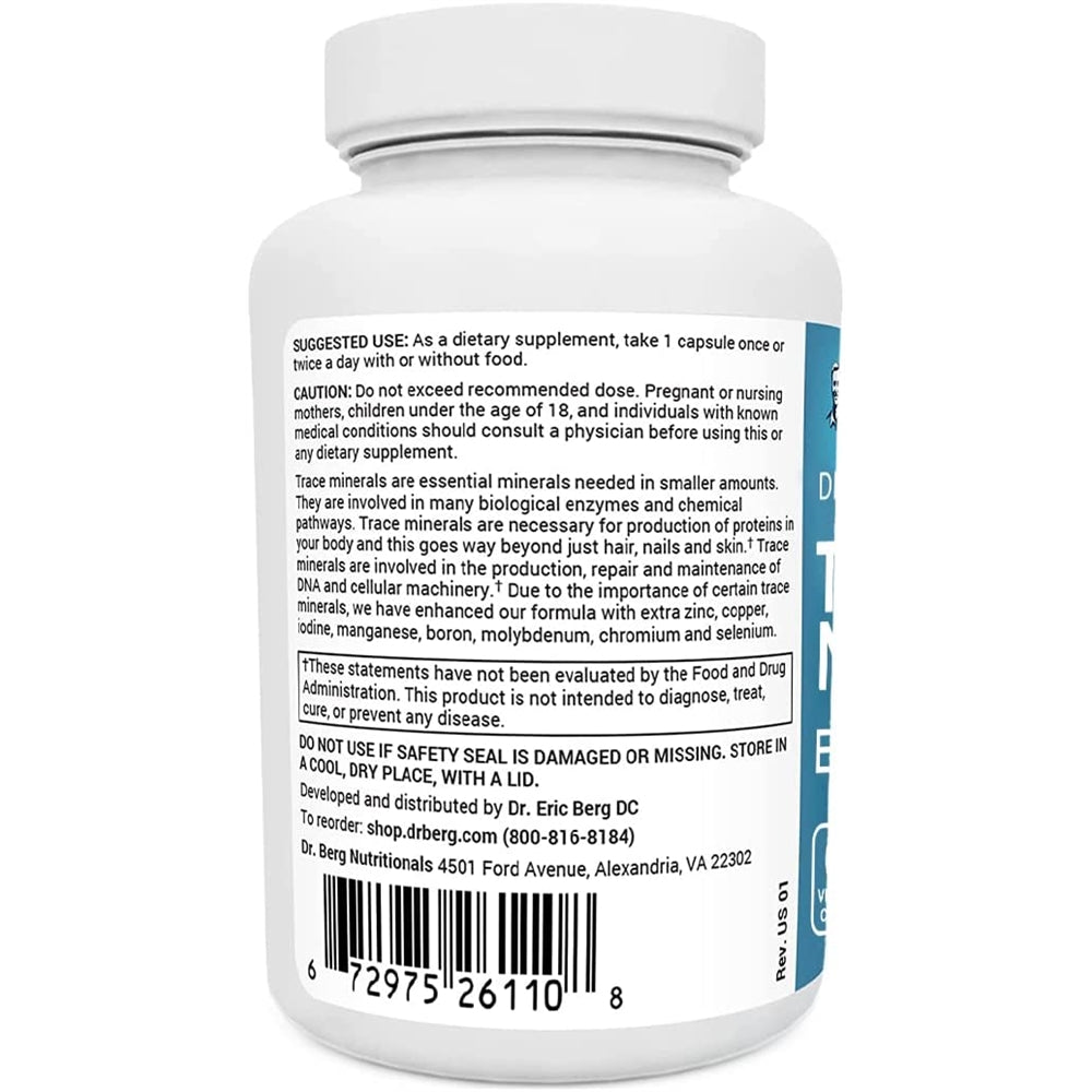 Suplementos Trace Minerals Complejo mejorado 60 cápsulas