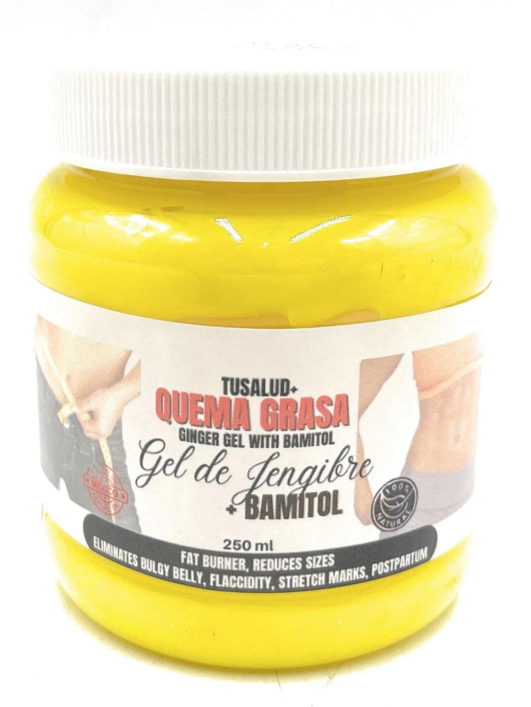 Gel Quema Grasa Bamitol con Jengibre - 200ml, Efecto Termogénico