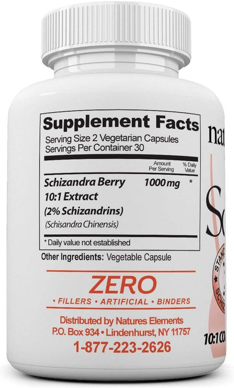 Suplemento Extracto de bayas de Schizandra 500 mg