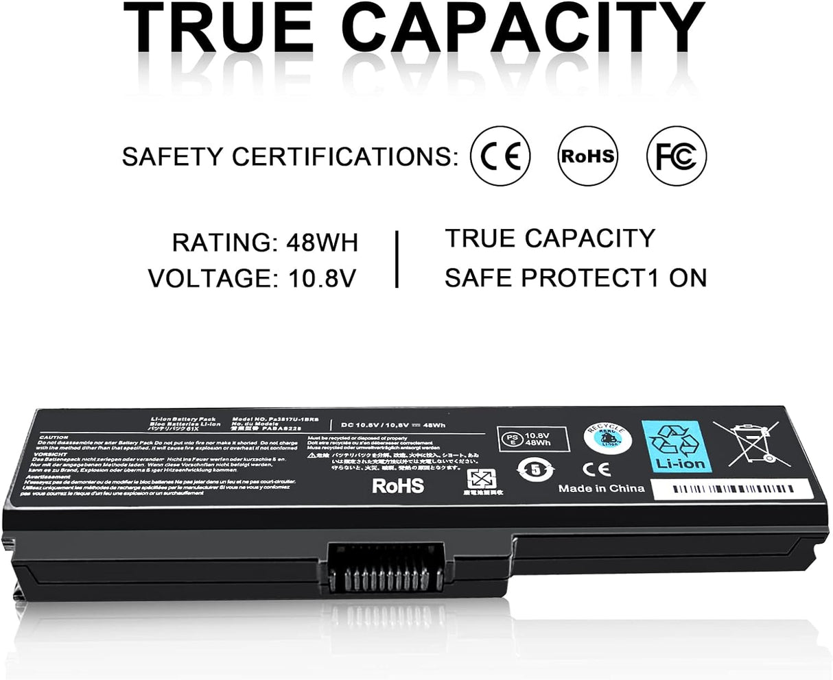 Batería de repuesto PA3817U-1BRS para Toshiba Satellite C655