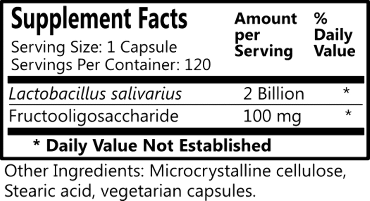 L-Salivarius Diarios Probiotico 120 Cápsulas Relevo