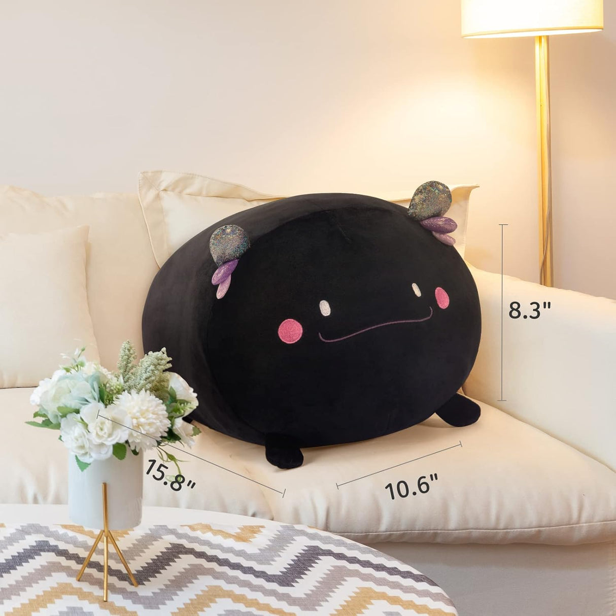 Peluche con forma de animal con forma de ajolote