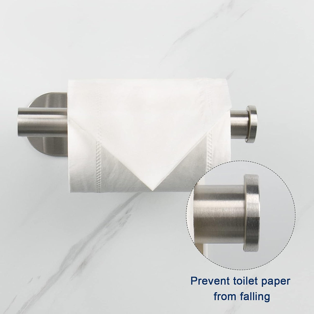 NearMoon Soporte de Papel Higiénico Autoadhesivo SUS304 1 Pack