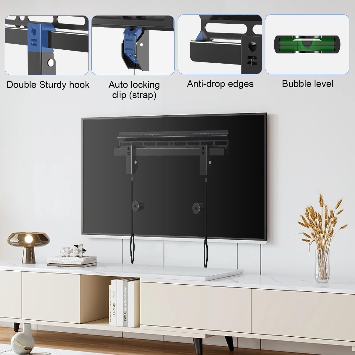 Soporte de TV Suptek, montaje sin perforación, modelo MF8