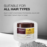 Tratamiento capilar con colágeno, aceite de argán, cabello seco