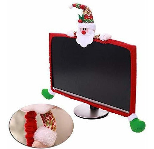 Cubierta De Monitor De Computadora De Navidad Long7ines,