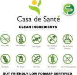 Suplemento de fibra Psyllium Caps, Non GMO, Bajo en FODMAP