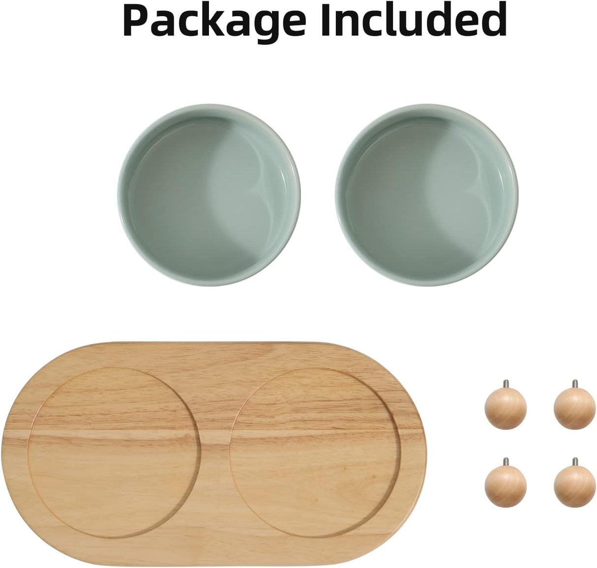 Havniva Cuenco elevado de cerámica plato elevado para gatos