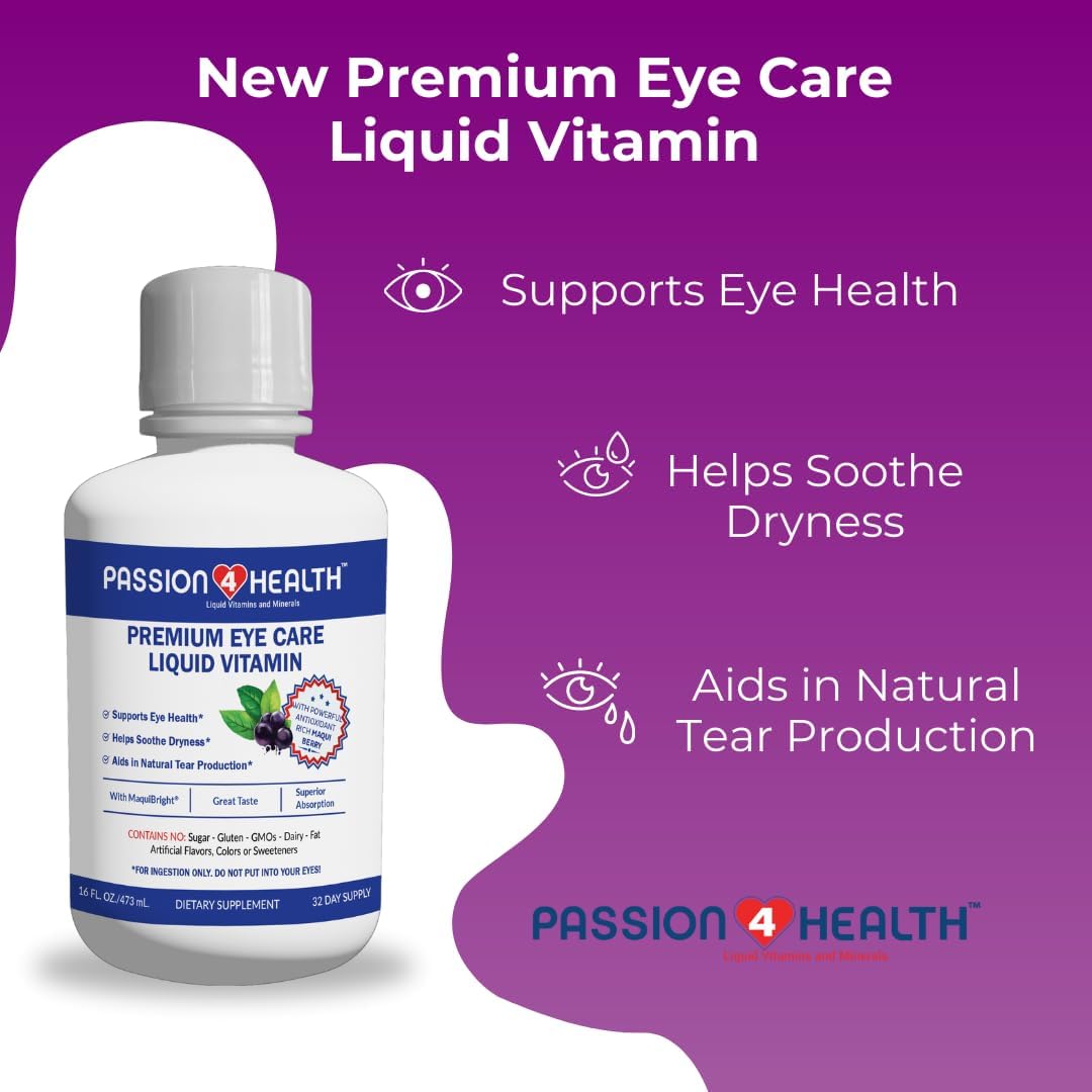 Suplementos Passion 4 Vitaminas líquidas para los ojos
