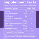 Gomitas para dormir de 20 mg de melatonina, pueden ayudar a conciliar el sueño más rápido y permanecer dormido durante más tiempo, con GABA, valeriana, bálsamo de limón y melatonina,