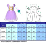 Disfraz de princesa para niña pequeña con diadema talla 2-3T