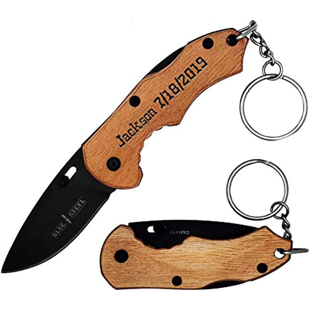 Cuchillo de bolsillo grabado con láser, regalos para hombres