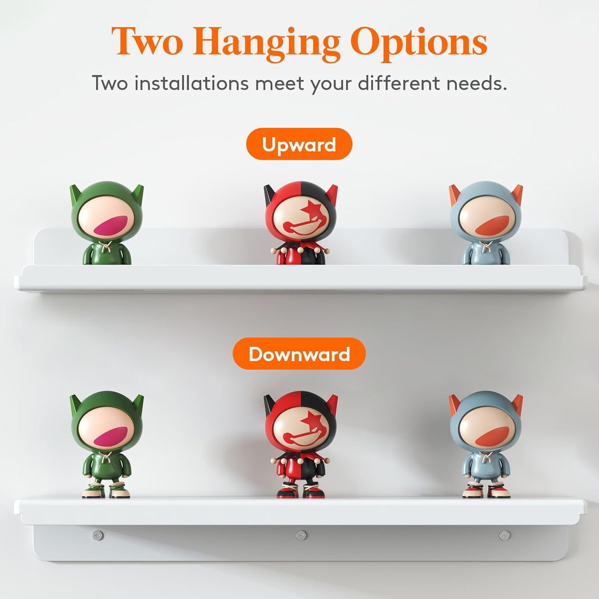 Estantes Flotantes Lifewit, 4 Pack Acrílico 15 para Decoración