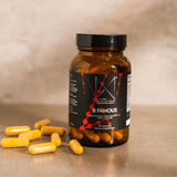 B Famous Complejo B de Alta Potencia con L-5-MTHF para Sistema Nervioso y Piel - 60 Cápsulas