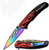 Cuchillo de bolsillo grabado con láser MT-1118GY