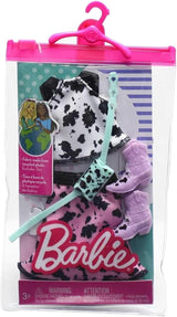 Conjunto de ropa para Barbie, Mattel, completo, con top y falda