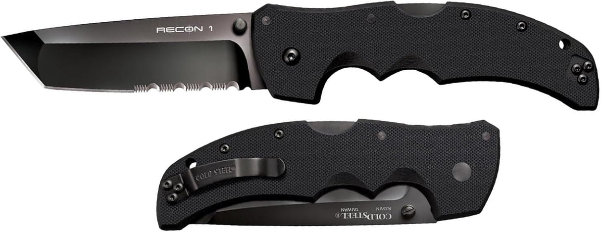 Cuchillo táctico plegable S35VN 4 con mango G-10 Tri-Ad