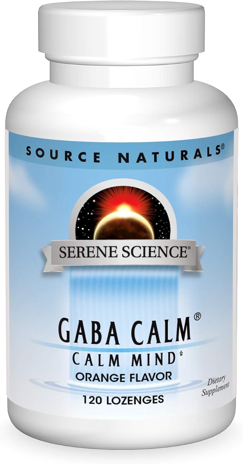 Suplemento Calmante Gaba Calm de Source Naturals  naranja