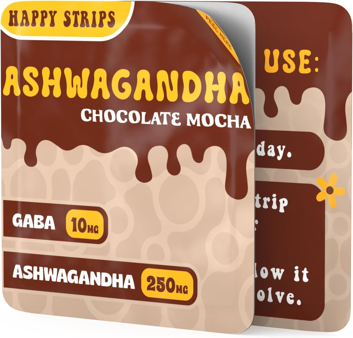 Tiras Orgánicas de Ashwagandha KSM 66 - Happy Strips - 30 Uds