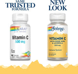 SOLARAY suplementos  C con rosa mosqueta y acerola cápsula