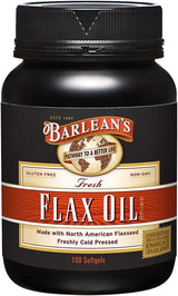 Suplemento de Aceite de Linaza, Barlean's, 1000mg, 100 ct