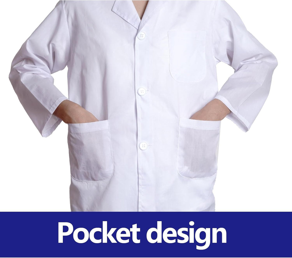 Disfraz de Doctor Científico, Kit Infantil con Bata y Gafas