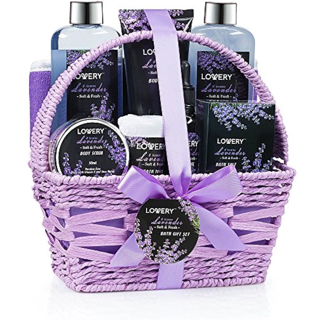 Cesta de regalo Spa en casa: juego de 9 piezas