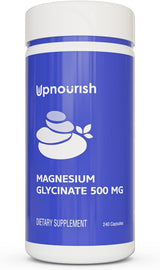 UpNourish Magnesio Glicinato 500mg Cápsulas - Calm & Sueño