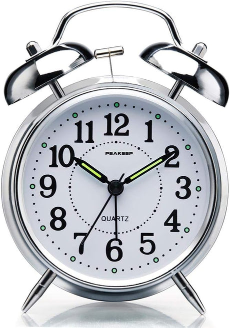Reloj despertador de campana doble para dormilones modelo 4