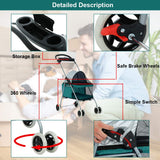 Carrito de mascotas BestPet, plegable y portátil para viajes