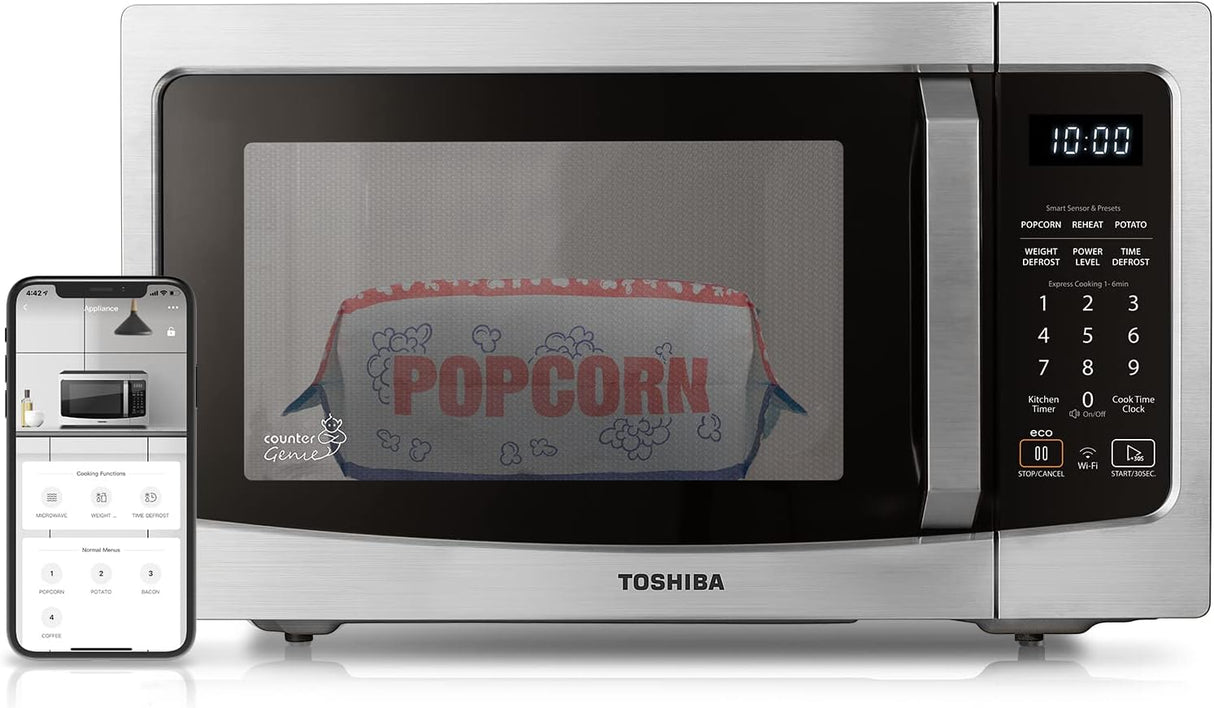 Microondas Toshiba ML-EM34P, 1100W, Control remoto y Alexa