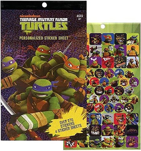 Pad de Stickers Tortugas Ninja - Más de 270 Stickers