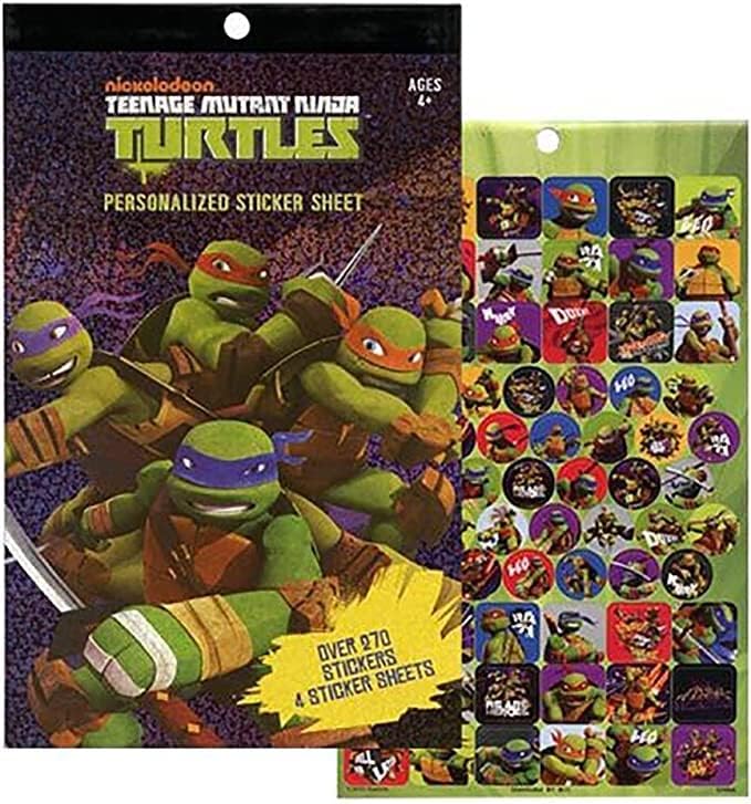 Pad de Stickers Tortugas Ninja - Más de 270 Stickers