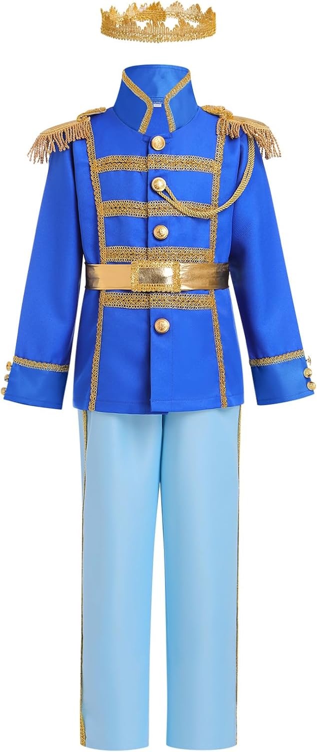 Disfraz Príncipe para Niños Ideal para Halloween 4PCS 3-4 Años
