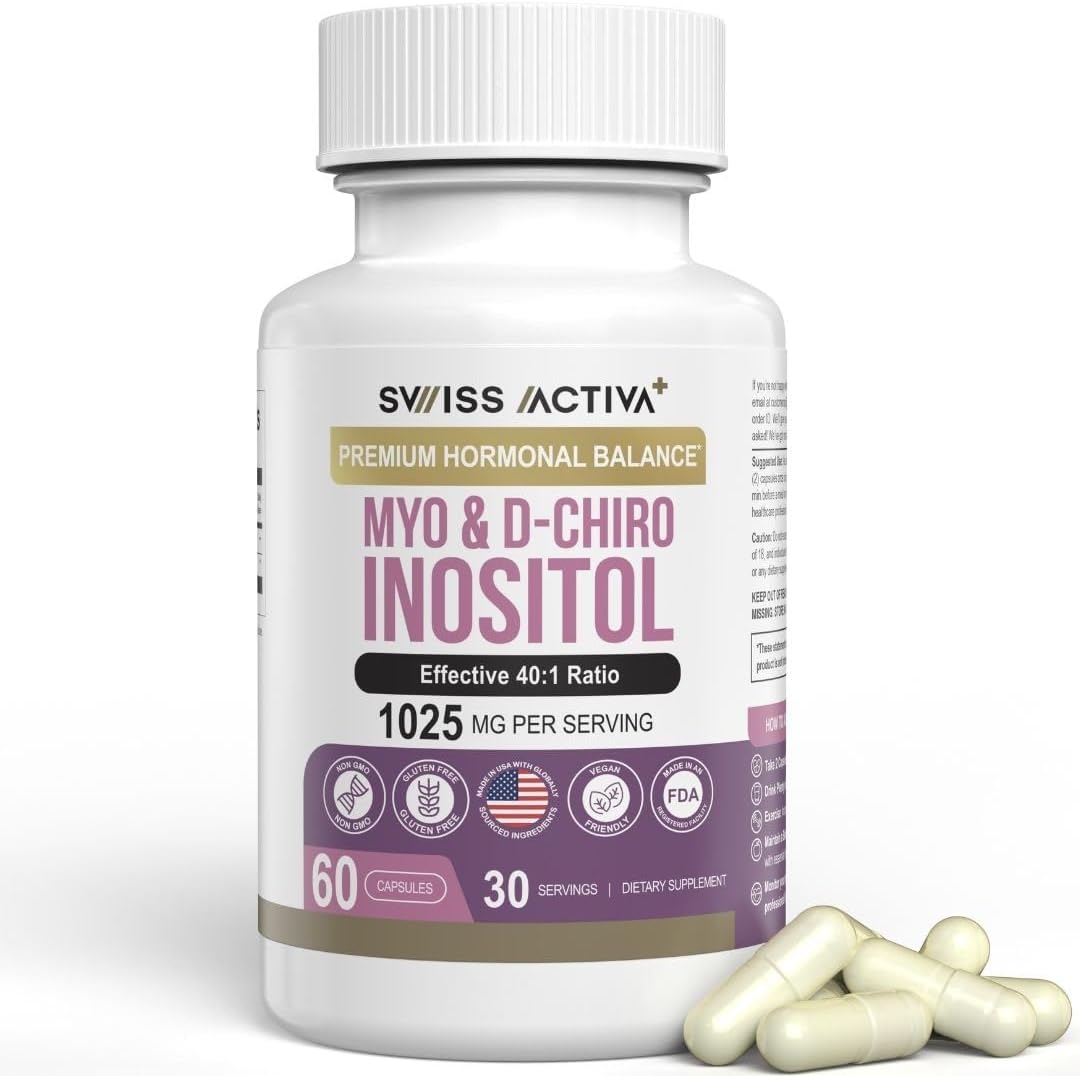 Suplemento Hormonal Swiss Activa+ Myo D-Chiro Inositol 30 días