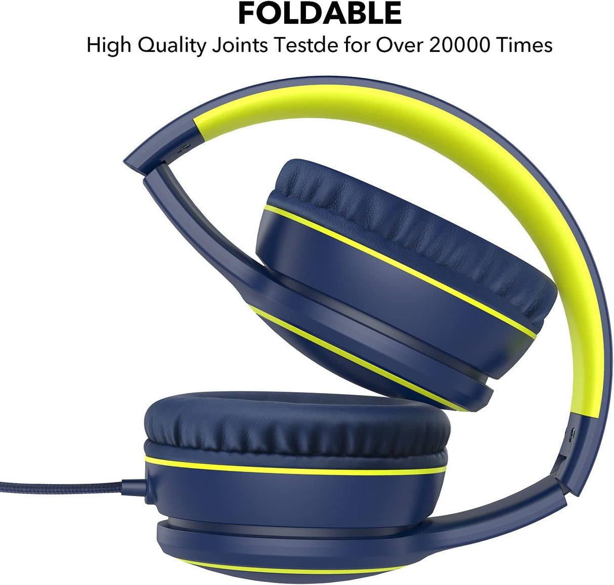 Auriculares RORSOU R10 con micrófono, ligeros y portátiles