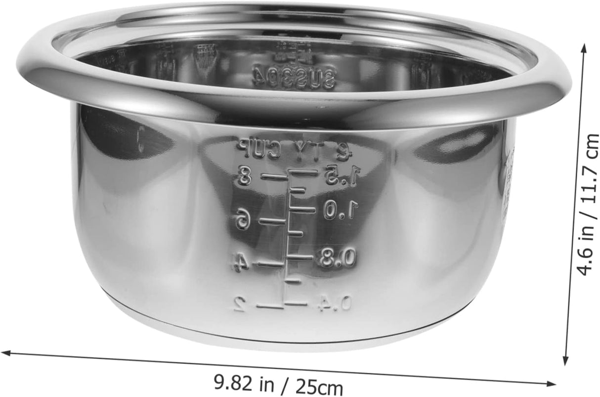 Repuesto Olla Arroz 2 Tazas, Acero Inoxidable, Accesorios