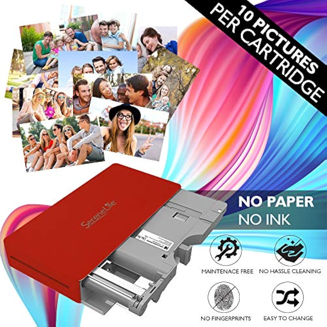 Impresora fotográfica portátil SERENELIFE