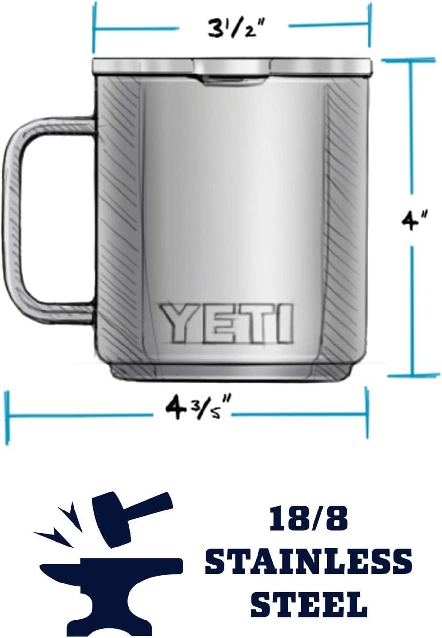 Taza apilable 10 oz, acero inoxidable, aislada al vacío